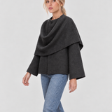 Iris | Cappotto a Mantella da Donna con Collo Morbido