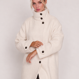 Amaya | Elegante Cappotto Lungo con Collo Alto