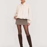 Lara | Giacca Bomber in Camoscio