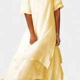 Eloise | Abito elegante in cotone a strati