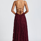 Alona | Elegante abito maxi con corsetto in pizzo