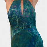 Moana | Abito in chiffon con stampa ispirata a Monet