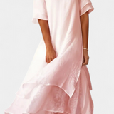 Eloise | Abito elegante in cotone a strati