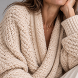 Antonella | Cardigan in Maglia Intrecciata con Design Avvolgente