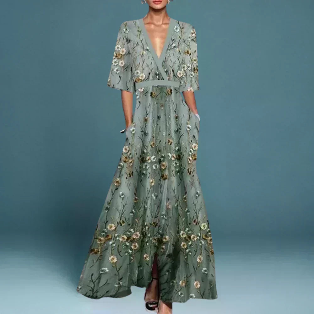Ruby | Elegante abito con motivo floreale