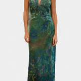 Moana | Abito in chiffon con stampa ispirata a Monet