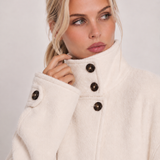 Amaya | Elegante Cappotto Lungo con Collo Alto
