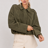Lara | Giacca Bomber in Camoscio