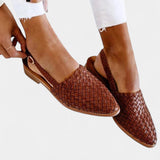Isadora | Mules intrecciati con cinturino posteriore