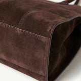 Henna | Borsa shopper grande in camoscio
