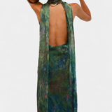 Moana | Abito in chiffon con stampa ispirata a Monet