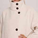 Amaya | Elegante Cappotto Lungo con Collo Alto