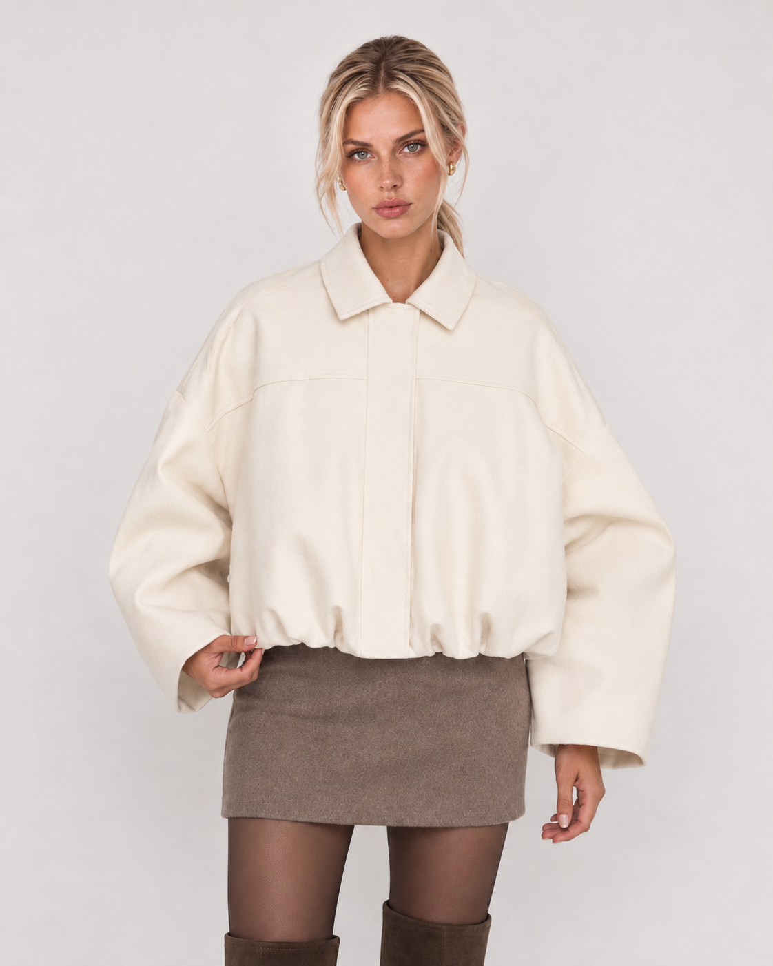 Lara | Giacca Bomber in Camoscio