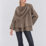 Iris | Cappotto a Mantella da Donna con Collo Morbido
