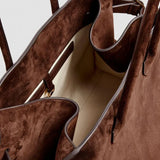 Henna | Borsa shopper grande in camoscio