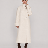 Amaya | Elegante Cappotto Lungo con Collo Alto