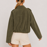 Lara | Giacca Bomber in Camoscio