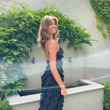 Aliza | Abito maxi con volant