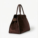 Henna | Borsa shopper grande in camoscio