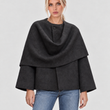 Iris | Cappotto a Mantella da Donna con Collo Morbido