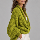 Antonella | Cardigan in Maglia Intrecciata con Design Avvolgente