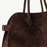 Henna | Borsa shopper grande in camoscio