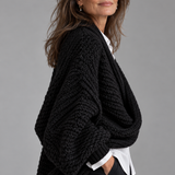 Antonella | Cardigan in Maglia Intrecciata con Design Avvolgente