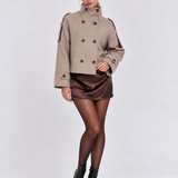 Evie | Giacca in Lana con Collo Alto