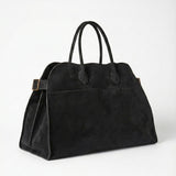 Henna | Borsa shopper grande in camoscio