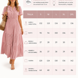 Sofía | Abito midi estivo con vita elasticizzata