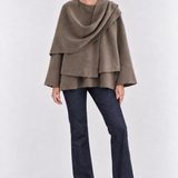 Iris | Cappotto a Mantella da Donna con Collo Morbido