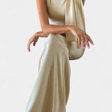 Hope | Abito maxi drappeggiato monospalla