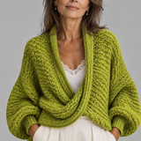 Antonella | Cardigan in Maglia Intrecciata con Design Avvolgente