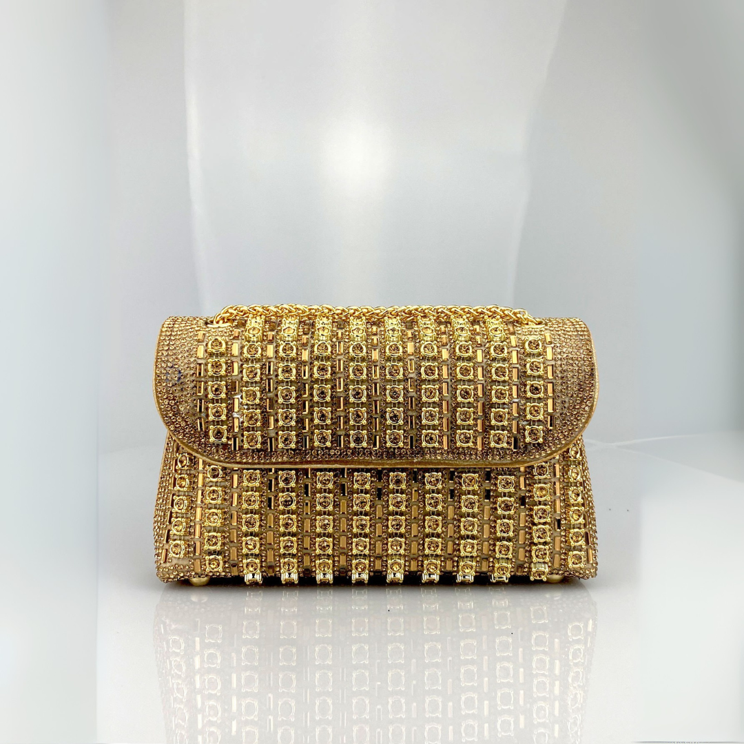 Estrella | Borsa a tracolla con catena elegante e strass colorati