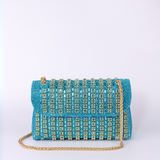 Estrella | Borsa a tracolla con catena elegante e strass colorati