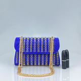 Estrella | Borsa a tracolla con catena elegante e strass colorati
