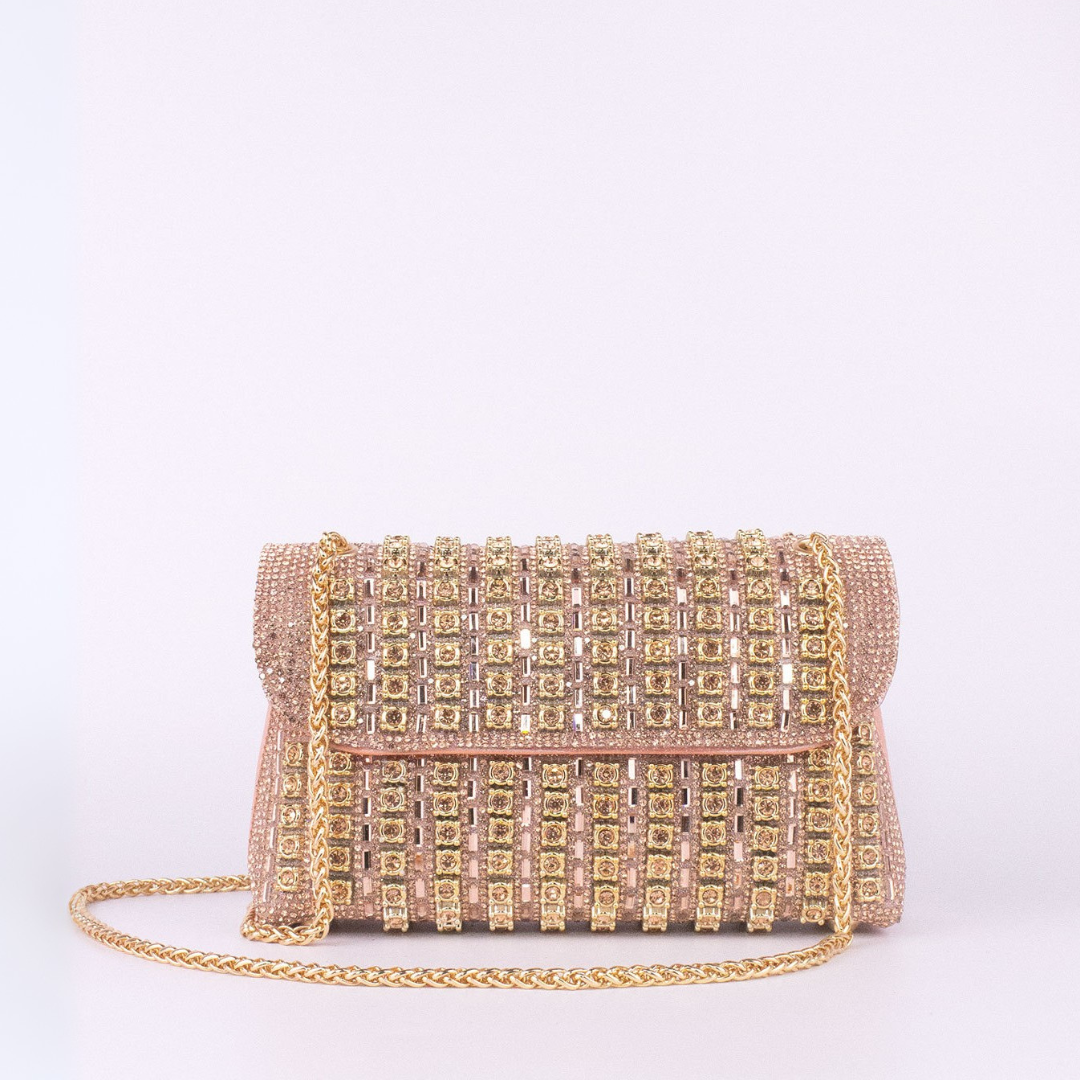 Estrella | Borsa a tracolla con catena elegante e strass colorati