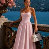 Houx | Abito midi ad A con bustier strutturato