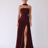 Diana | Abito maxi halter senza spalline