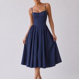 Houx | Abito midi ad A con bustier strutturato
