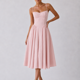 Houx | Abito midi ad A con bustier strutturato