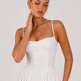 Houx | Abito midi ad A con bustier strutturato