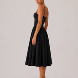 Houx | Abito midi ad A con bustier strutturato