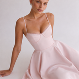 Hope | Abito midi ad A con scollo a cuore