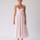 Hope | Abito midi ad A con scollo a cuore