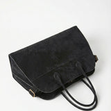Henna | Borsa shopper grande in camoscio