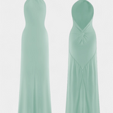 Trinity | Abito halter aderente con schiena arricciata