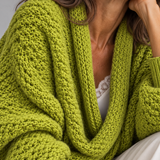 Antonella | Cardigan in Maglia Intrecciata con Design Avvolgente