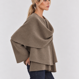 Iris | Cappotto a Mantella da Donna con Collo Morbido