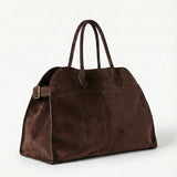 Henna | Borsa shopper grande in camoscio